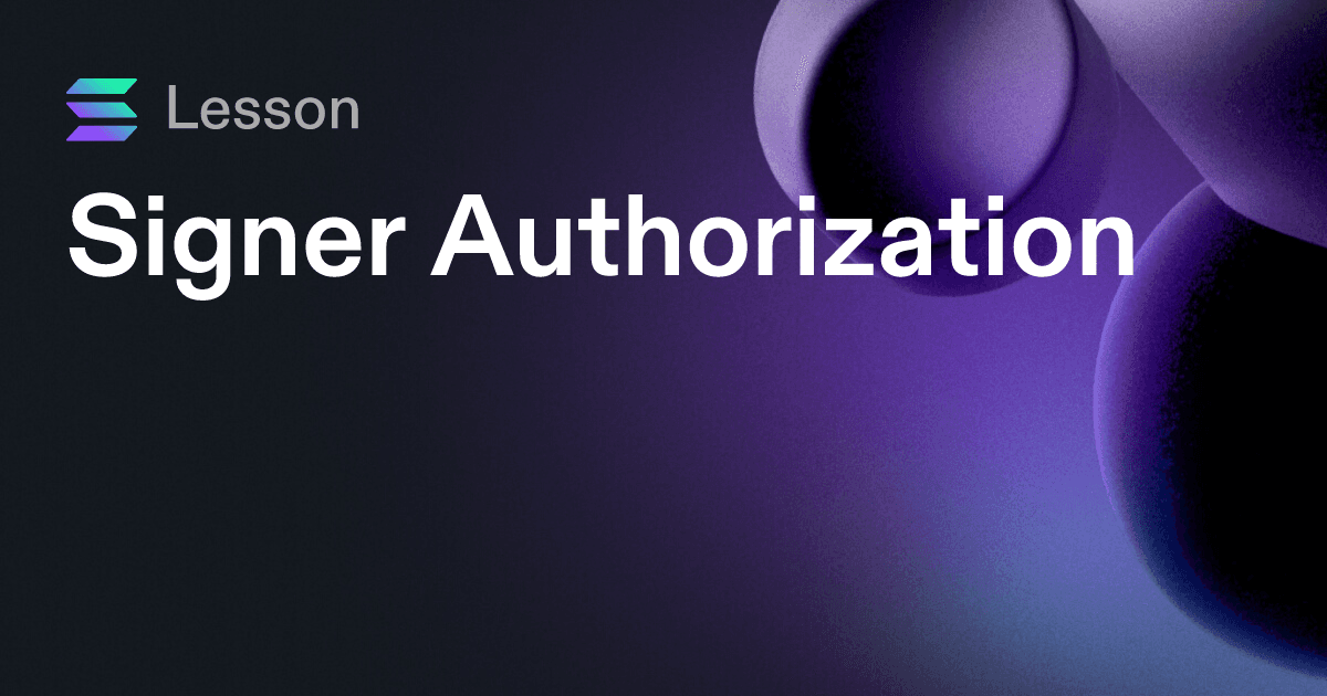 Signer Authorization