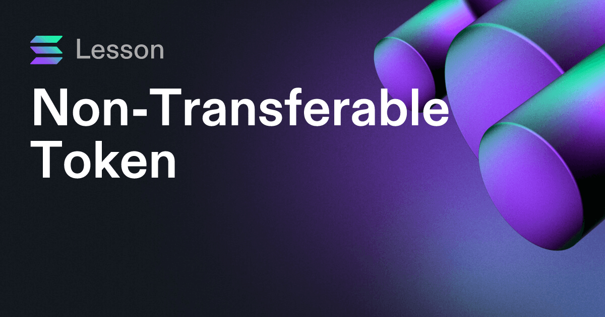 Non-Transferable Token