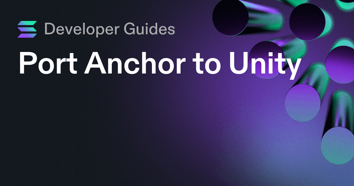 Port Anchor to Unity