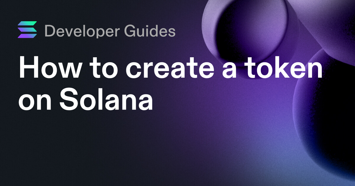 How to create a token on Solana