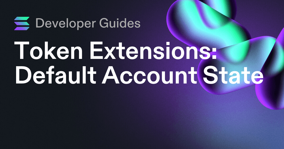 How to use the Default Account State extension