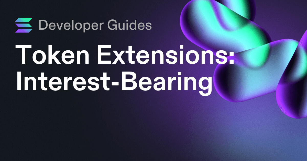 How to use the Interest-Bearing extension