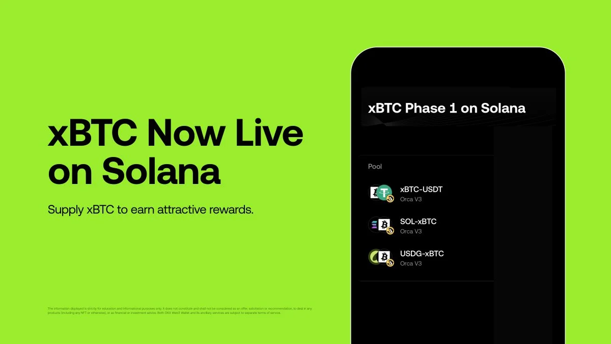 OKX xBTC sur Solana