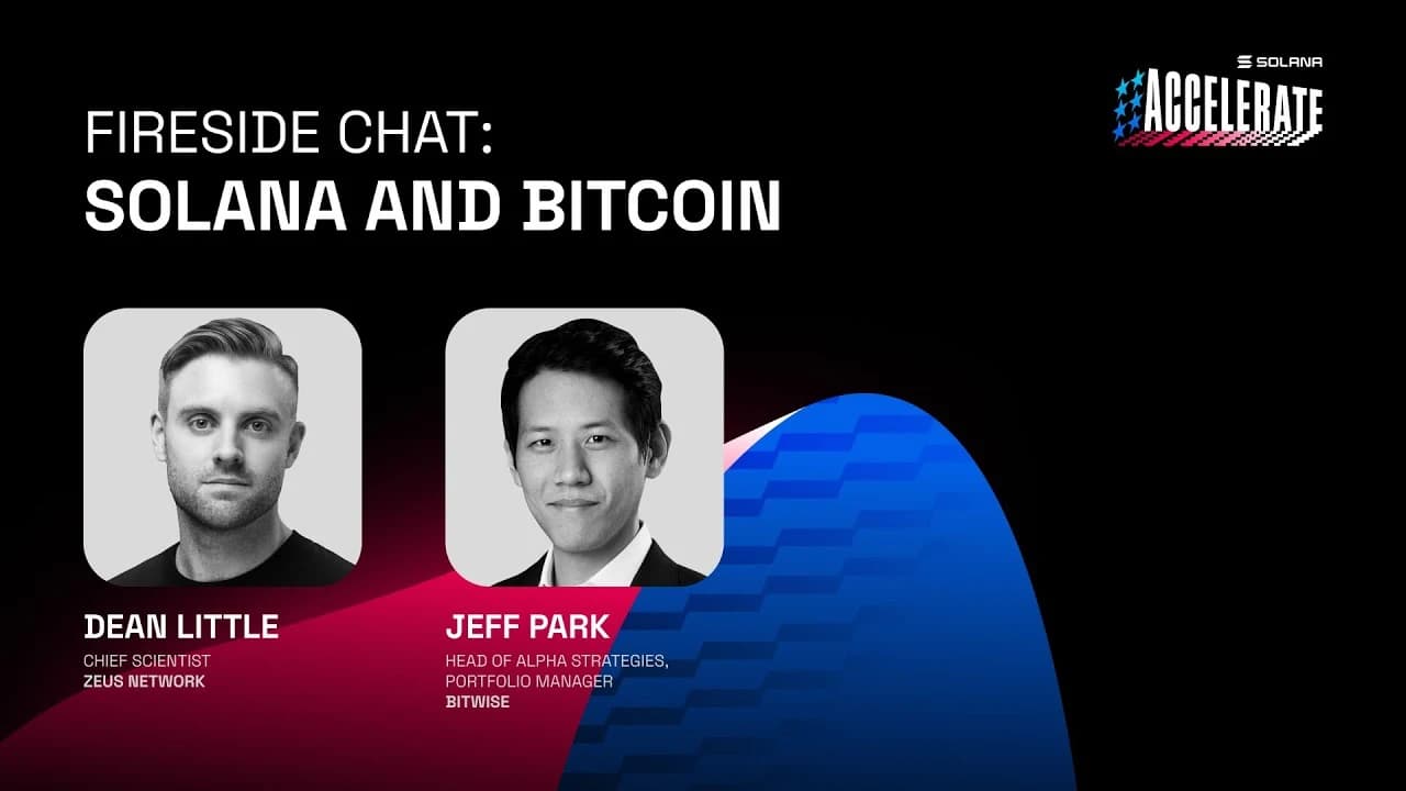 Vignette de la vidéo de la conférence Accelerate 2025 sur BTC sur Solana