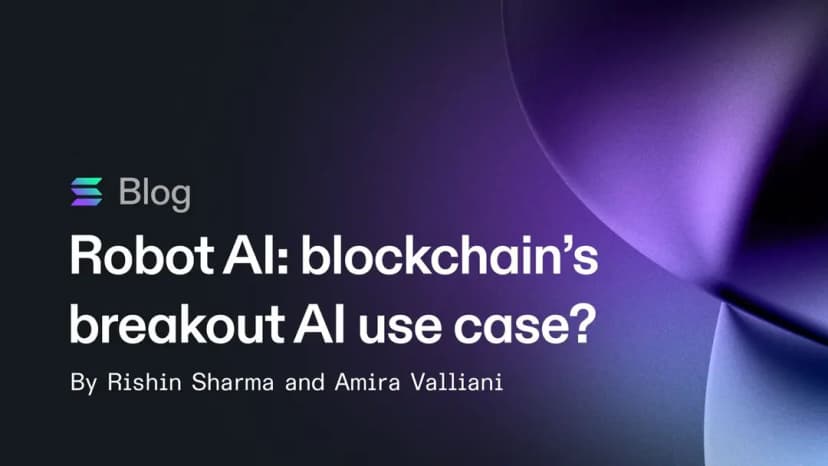 Robot AI: blockchain's breakout AI use case?