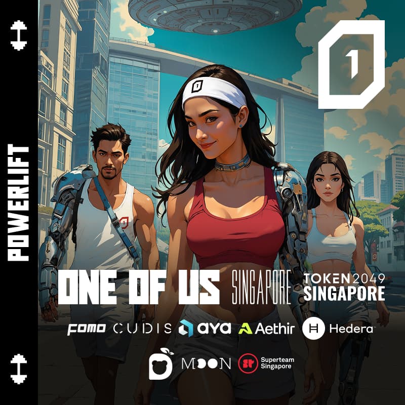 ONE OF US lift & Coffee // Aya, Cudis, Aethir, Eden, Hedera, Moonring, Superteam Singapore, FOMO Magazine