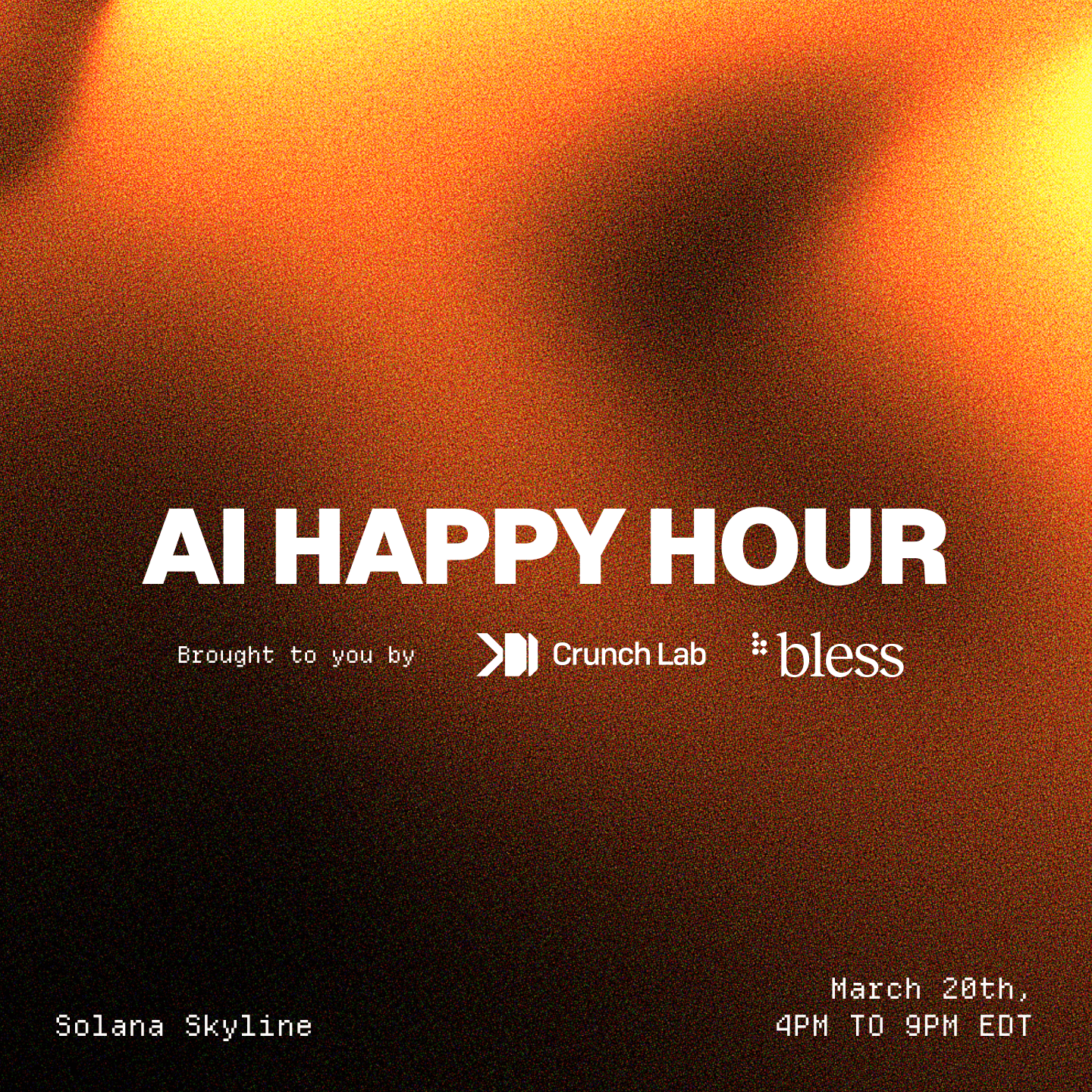 AI Happy Hour Hosted By CrunchDAO w/Bless at DAS