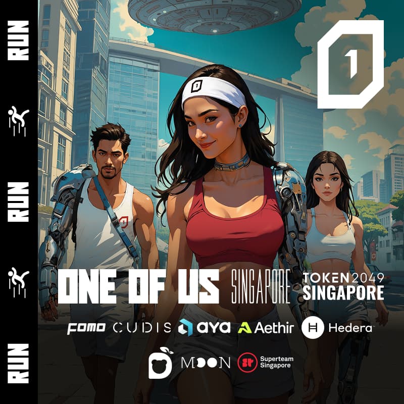 ONE OF US Run & Coffee // Aya, Cudis, Aethir, Eden, Hedera, Moonring, Superteam Singapore, FOMO Magazine