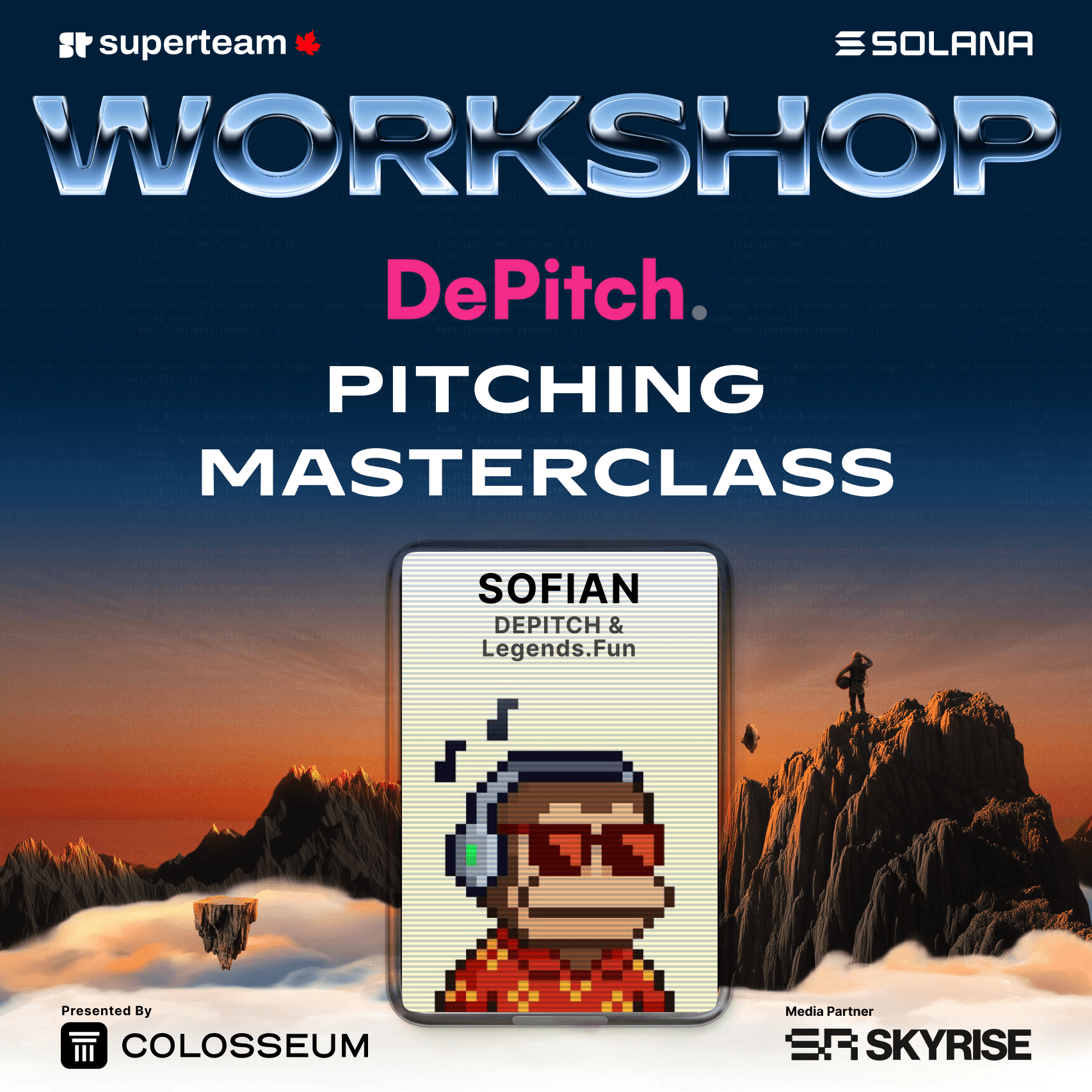 Pitch Masterclass - DePitch: for FRONTIER Builders.