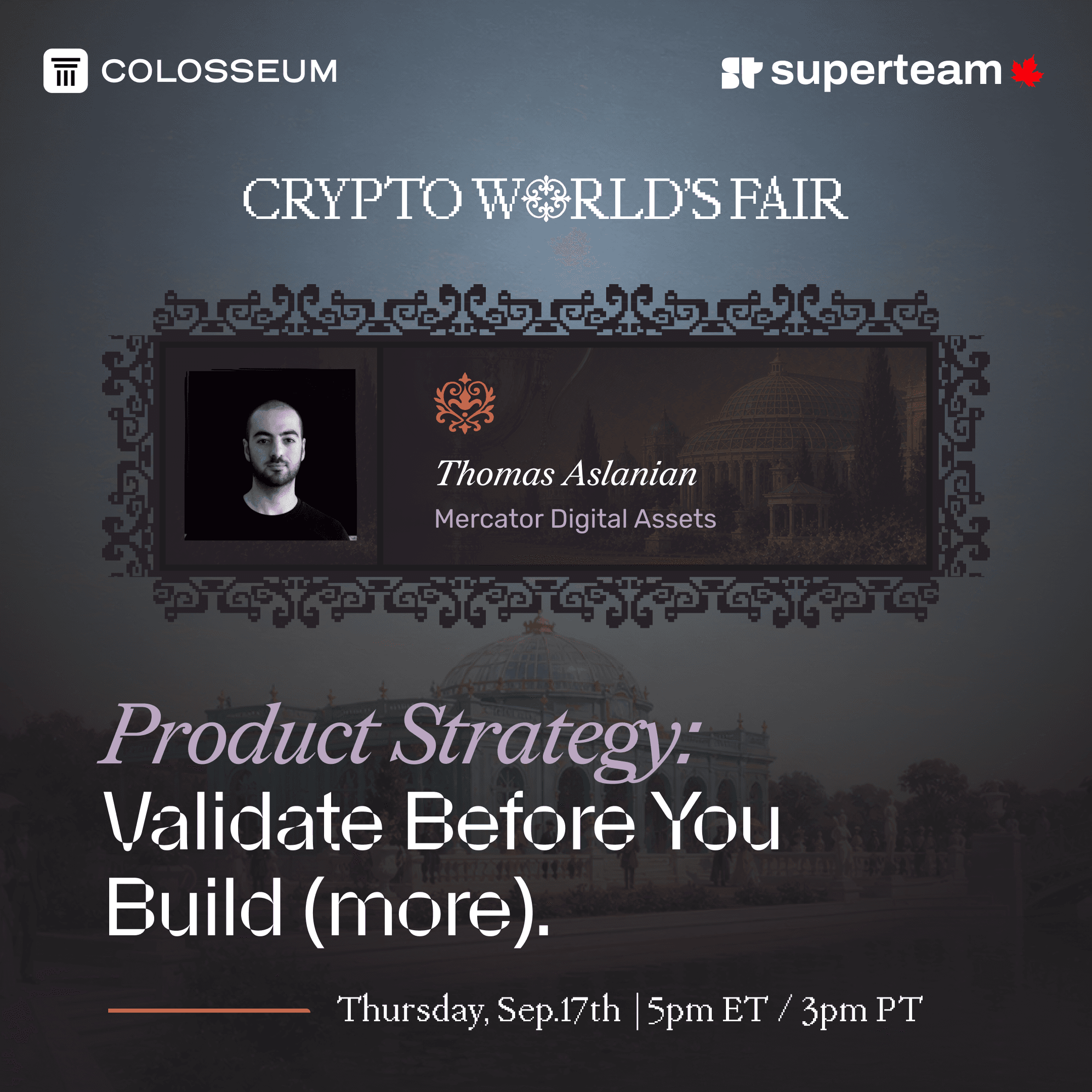 Product Strategy - Colosseum: Crypto World's Fair