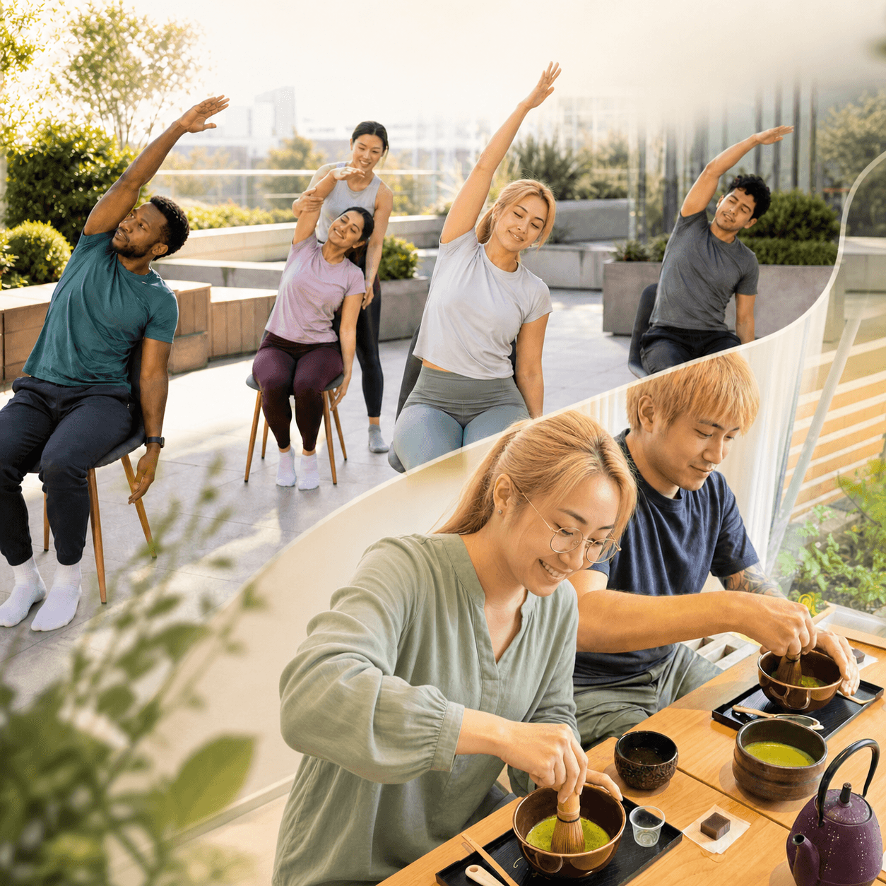 Touch Grass: Morning Pilates & Matcha Whisking Workshop
