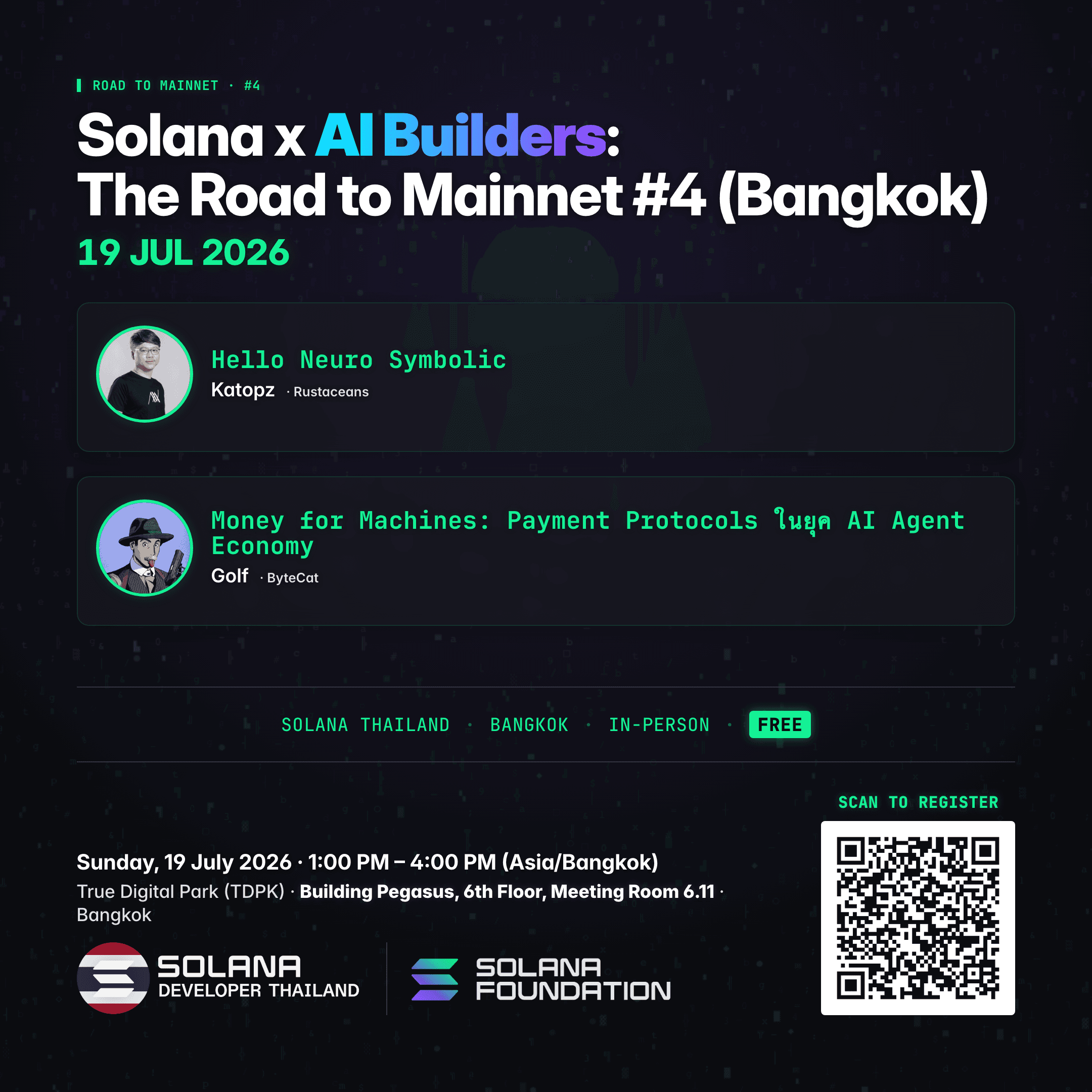 Solana x AI Builders: The Road to Mainnet #4 (Bangkok)