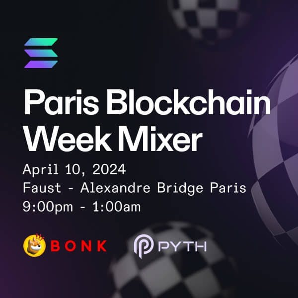 Solana Foundation's Paris Blockchain Week Mixer