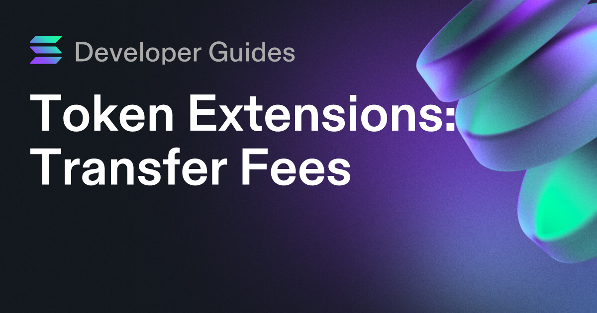 How to use the Transfer Fee extension