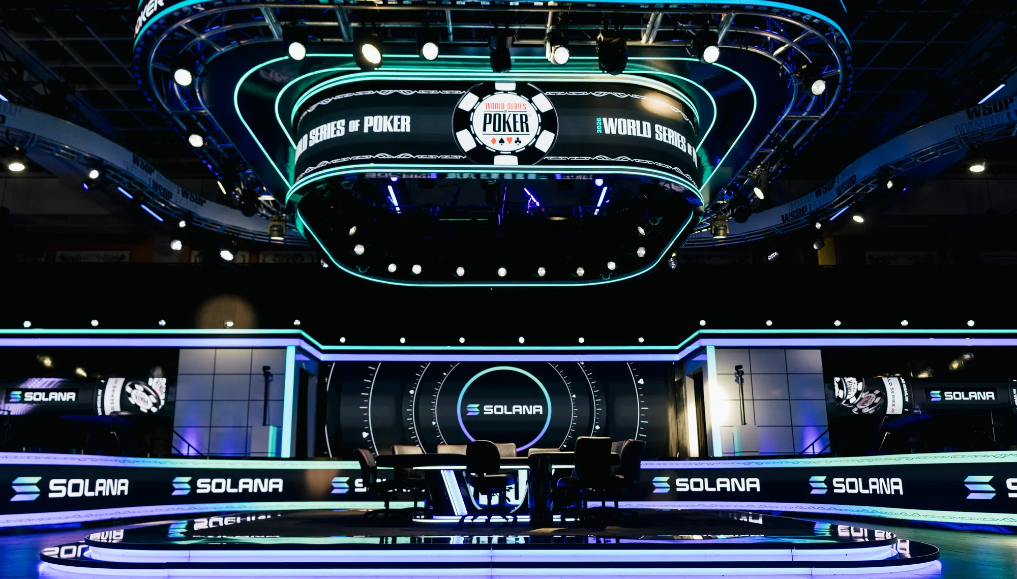 The World Series of Poker feature table, presented by Solana