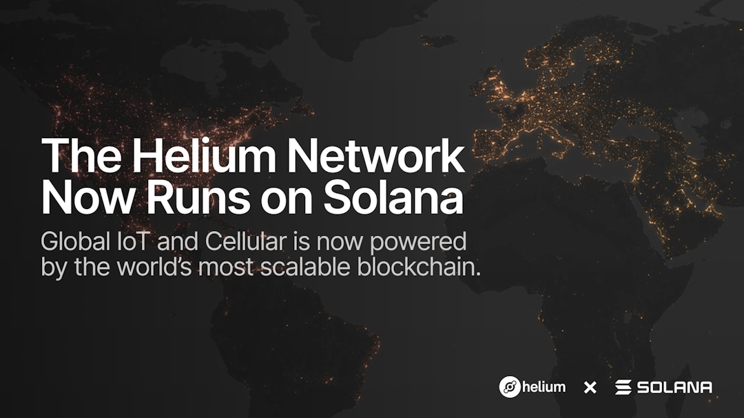 Helium upgrades to Solana, establishes a new foundation for its future
