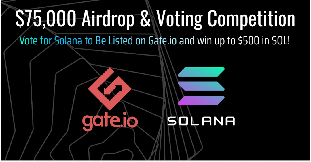 Solana Token (SOL) Featured In Gate.io Listing Competition