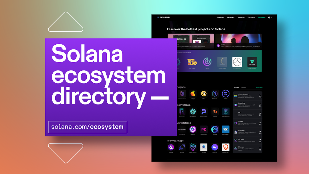 Announcing the new Solana ecosystem directory