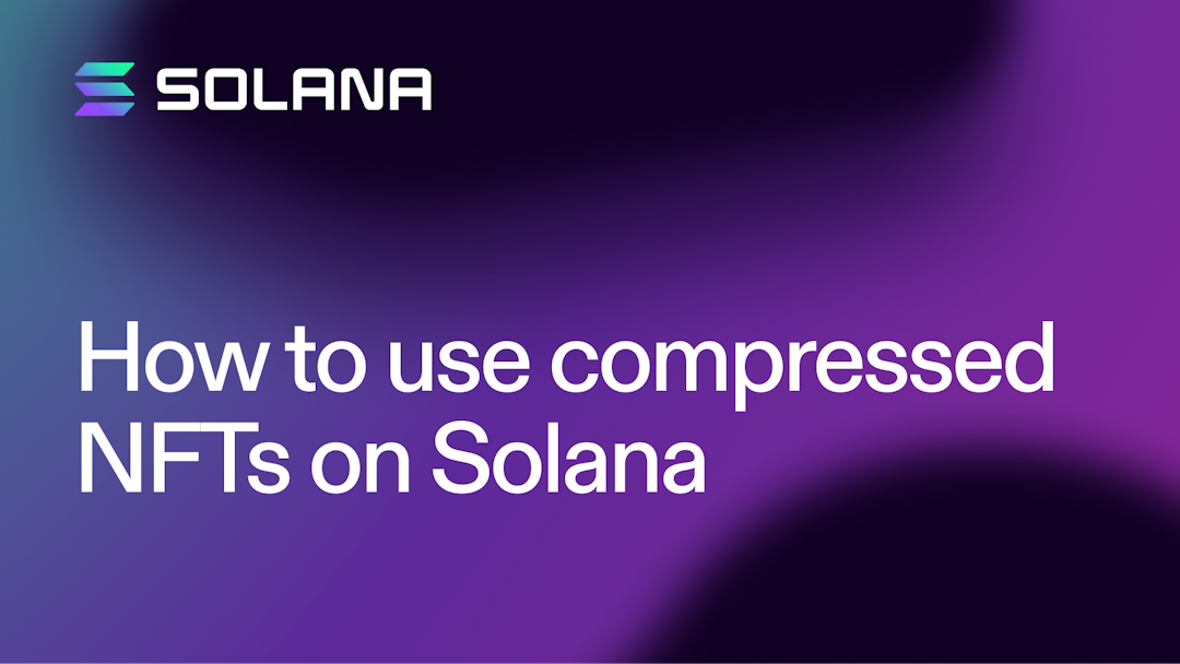 How to use compressed NFTs on Solana, powered by state compression