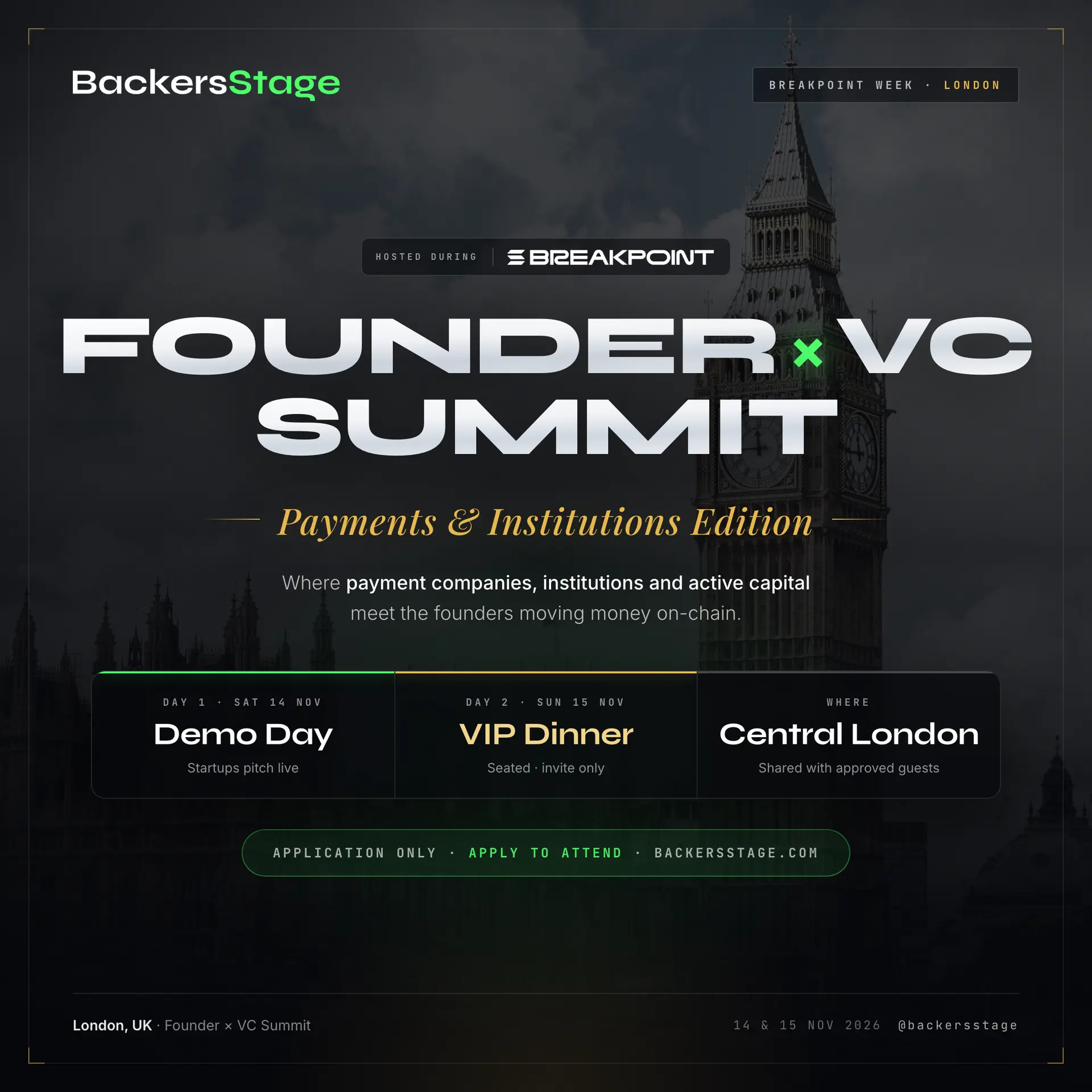 Founder x VC Summit | Demo Day | Breakpoint 🇬🇧