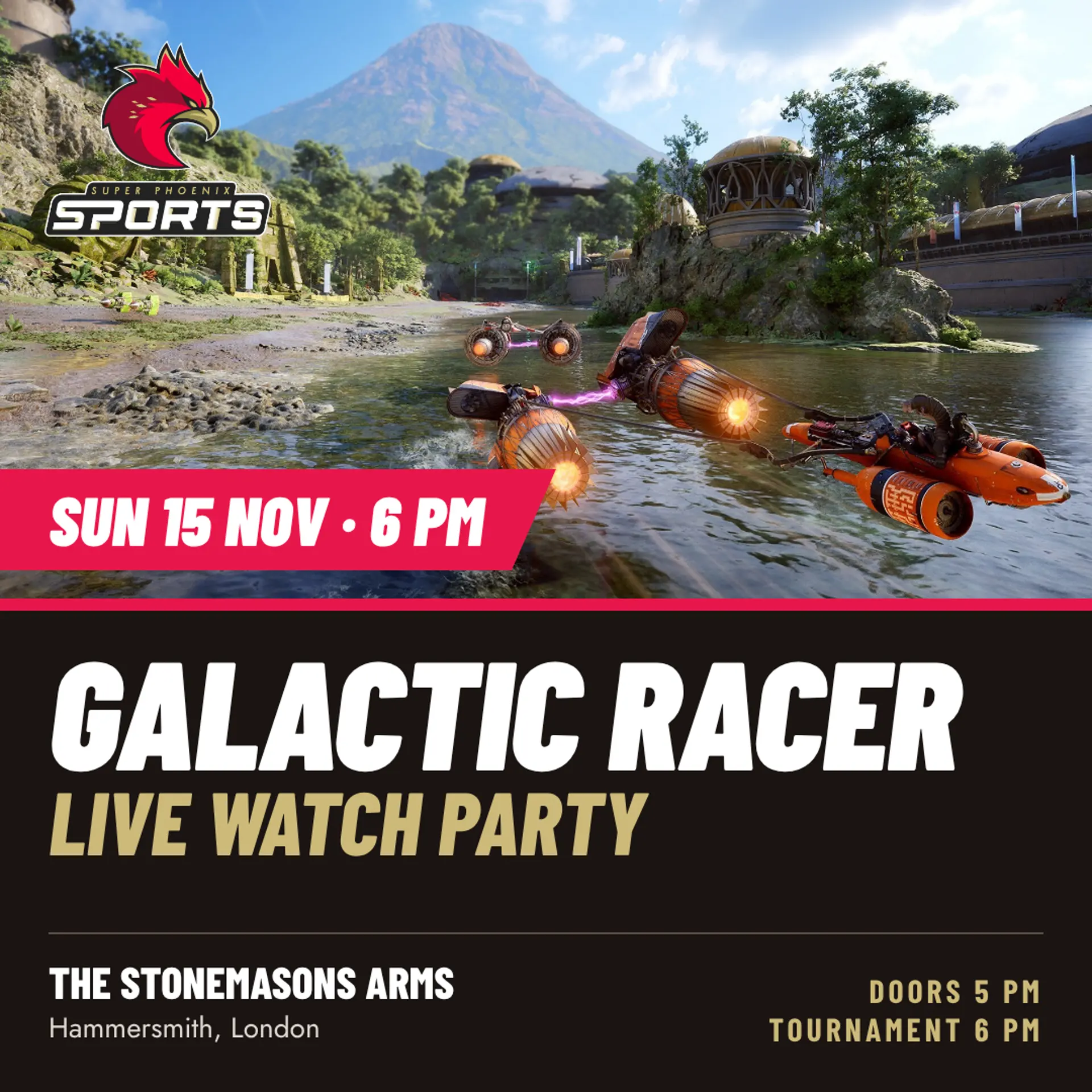 Galactic Racer Live Watch Party