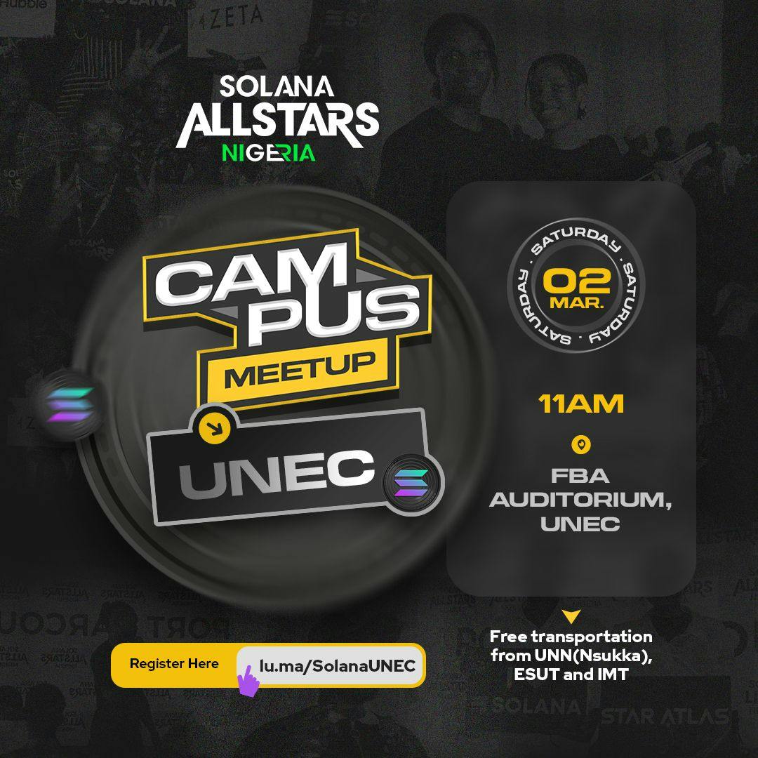 Solana Allstars NG Enugu (UNEC Campus Meetup) #2