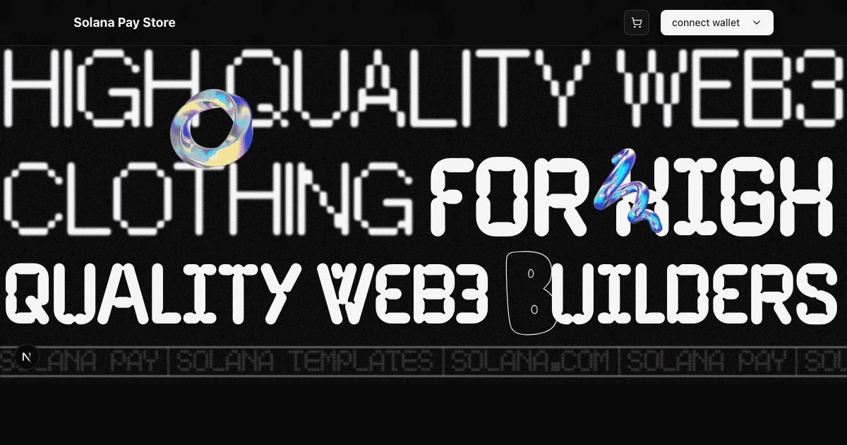 Preview of Solana Commerce Kit Store