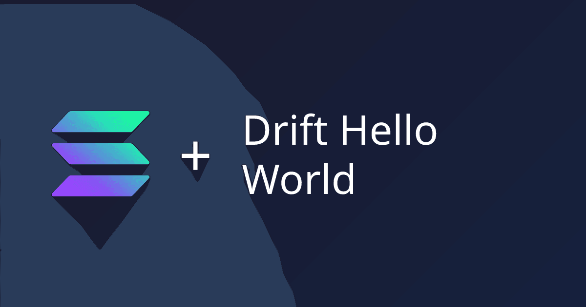 Preview of Drift Hello World