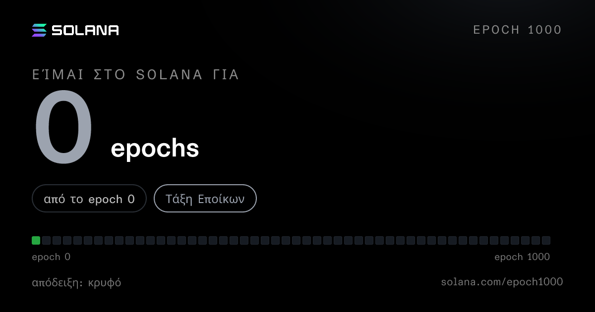 Solana age card: 0 epochs on Solana, Settler Class