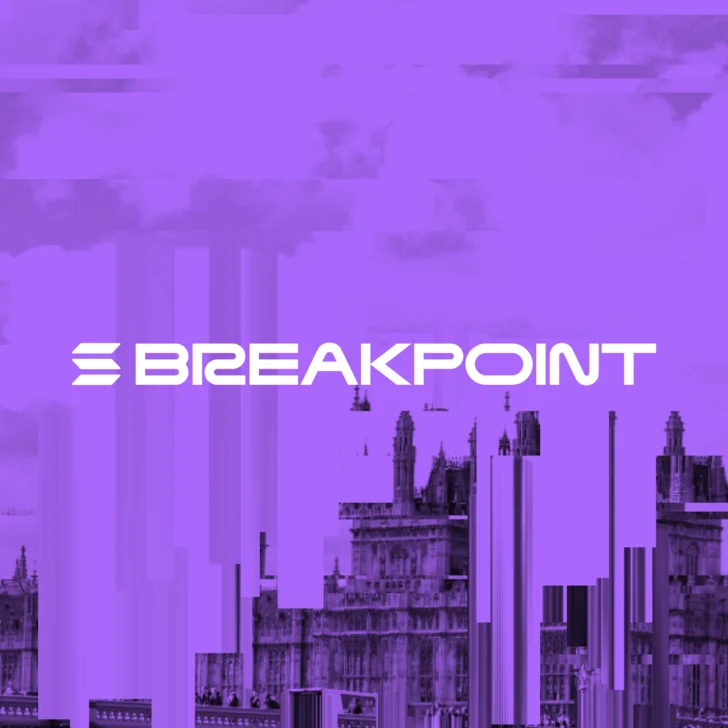 Breakpoint 2026 wordmark over a purple London skyline