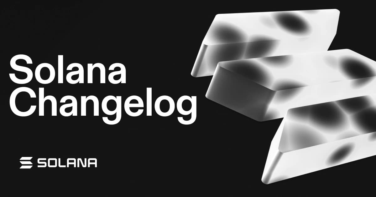 Solana Changelog: Agave v4.1.0, RPC 2.0, and Alpenglow