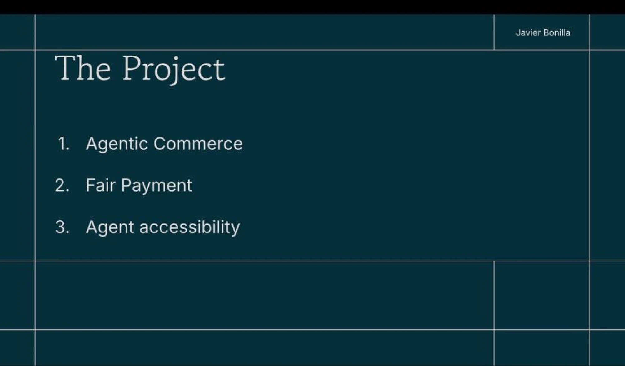 Agentic Commerce Platform capstone presentation