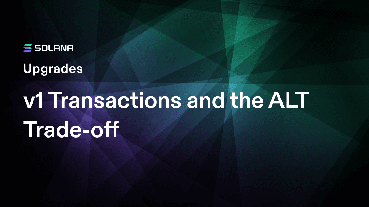 v1 Transactions and the ALT Trade-off