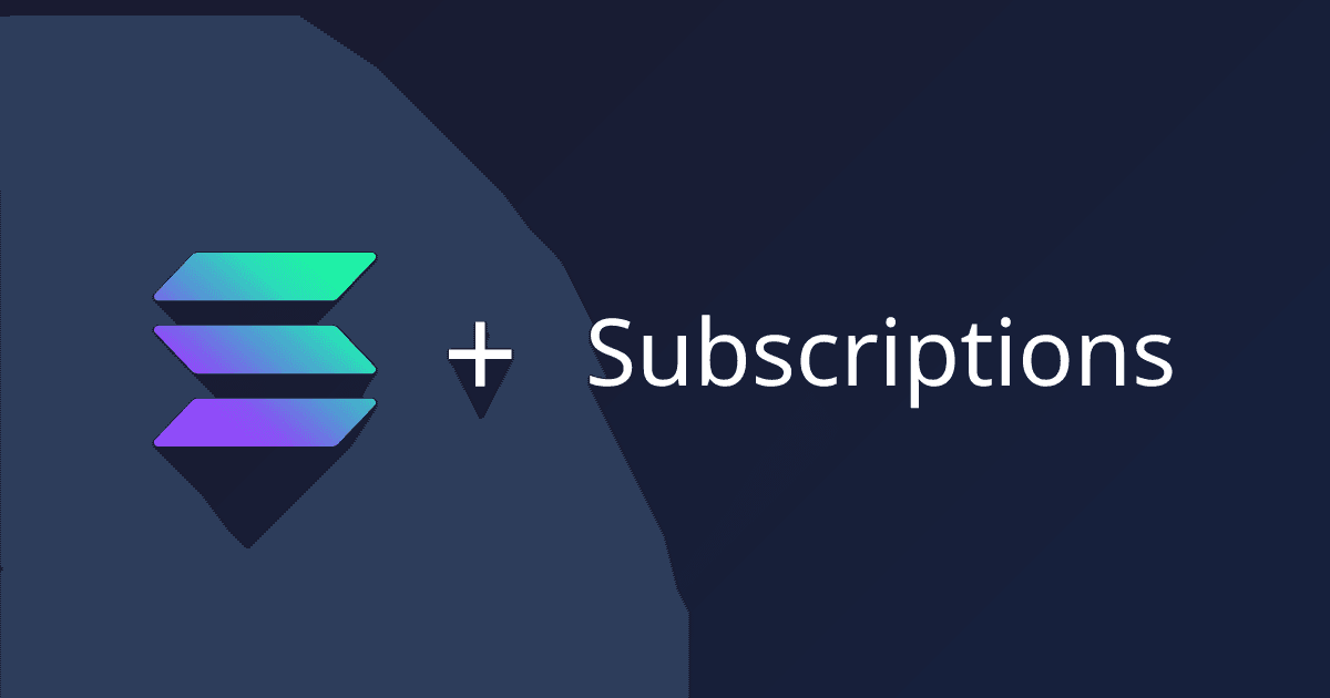 Preview of nextjs-subscriptions