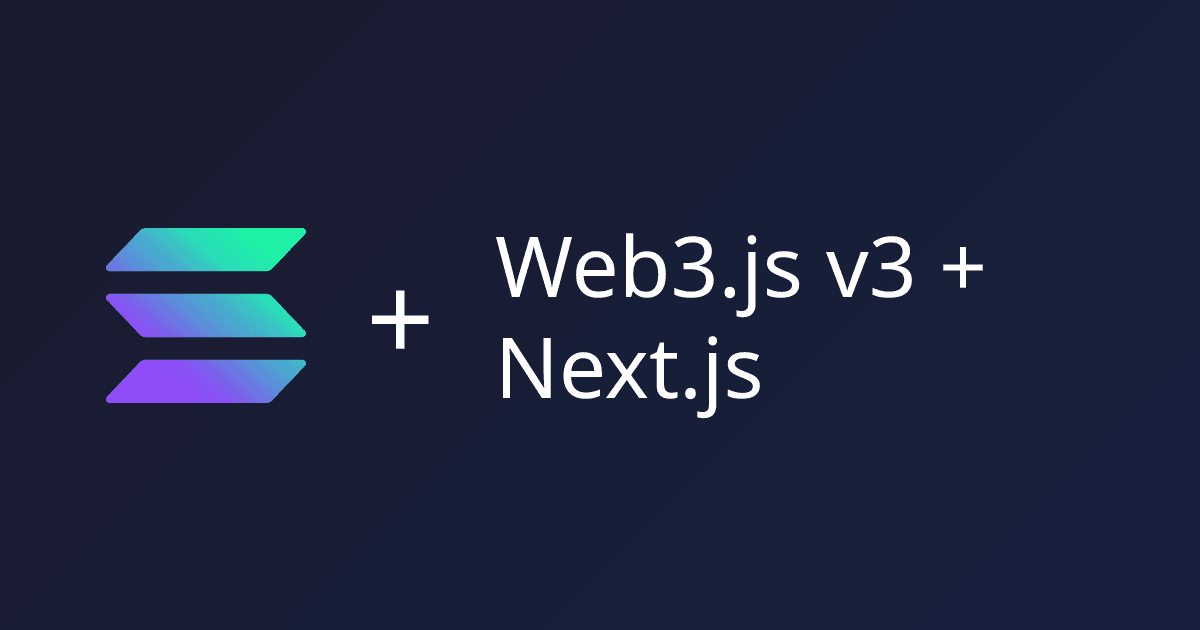 Preview of Web3.js v3 Next.js