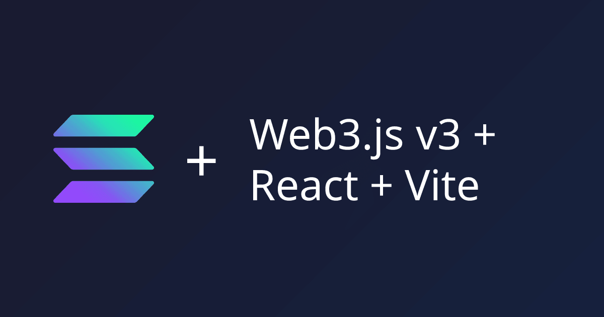 Preview of Web3.js v3 React + Vite